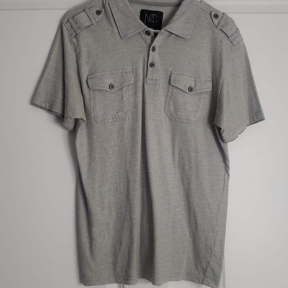 Mens gray polo!